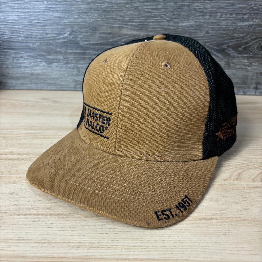 Master Halco Hat‎ Cap Snapback Brown Canvas Fencing Outdoors